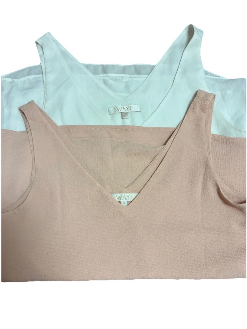 WAYF Top Bundle Size Small Sheer Tank Blouse Neutral